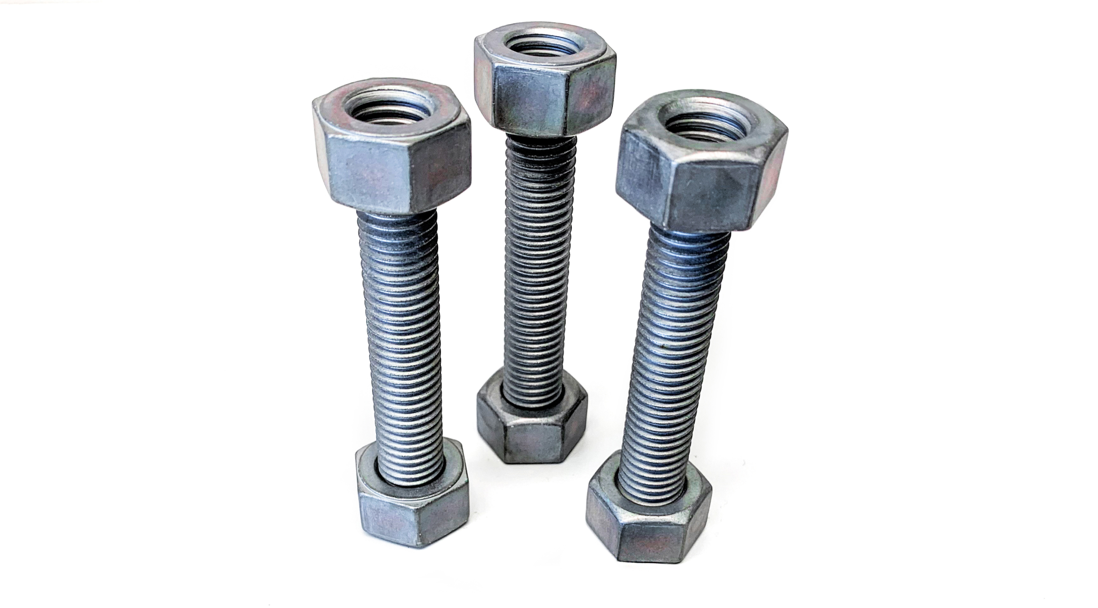 NanoGalv nanolaminated bolts and nuts.