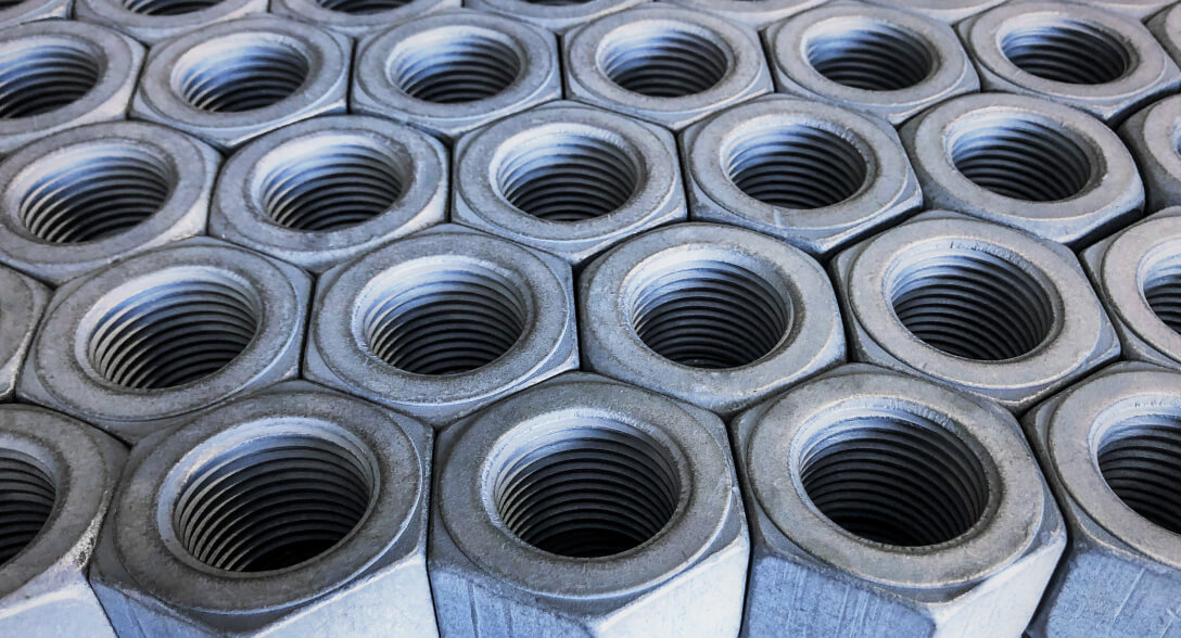 NanoGalv Nanolaminated nuts.